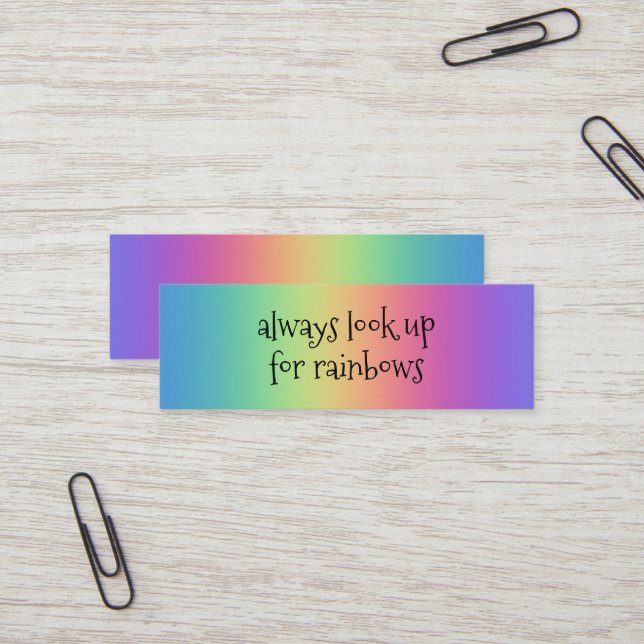 Minitarjeta De Visita Buscar siempre las minitarjetas para empresas Rain (Anverso/Reverso In Situ)