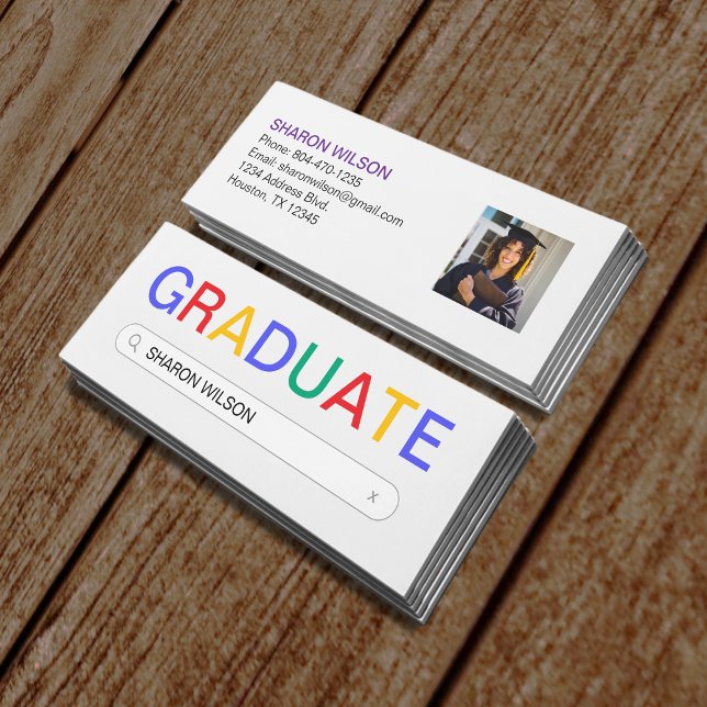 Minitarjeta De Visita Buscar sitio web Resultado Graduación Nombre Inser (Website Search Result Graduation Name Insert
)