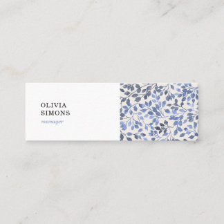 Minitarjeta De Visita Business Cards with vintage floral pattern