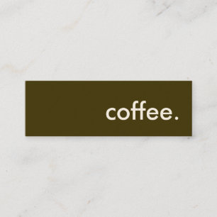 Minitarjeta De Visita café.