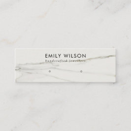 MINITARJETA DE VISITA CALACATTA MARBLE TEXTURA STUD EARRING PANPLAY