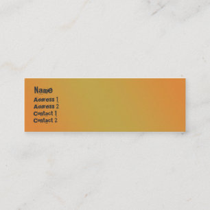 Minitarjeta De Visita Calle de la ciudad - flaca