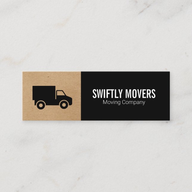 Minitarjeta De Visita Camión corporativo | Movers (Anverso)
