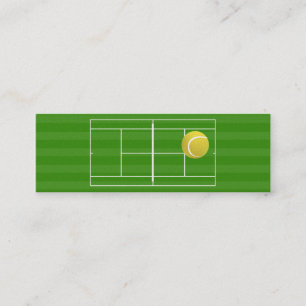 Minitarjeta De Visita Campo de tenis y pelota de tenis