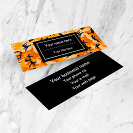 Minitarjeta De Visita Camuflaje naranja, Ejército