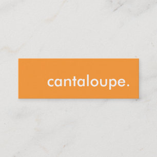 Minitarjeta De Visita cantaloupe.