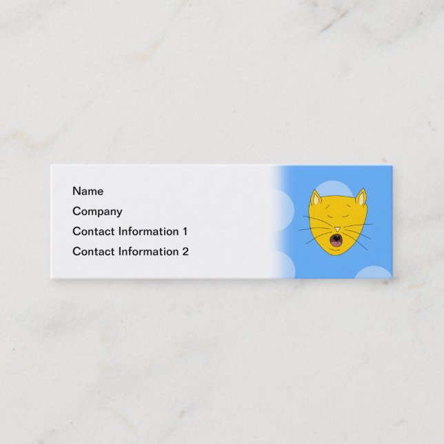 Minitarjeta De Visita Canto del gato (Anverso)