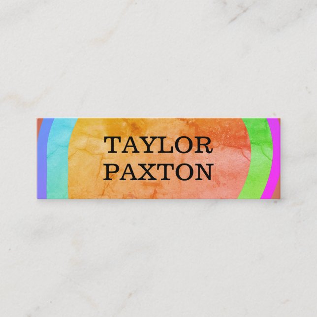 Minitarjeta De Visita Capas de formas artísticas (Anverso)