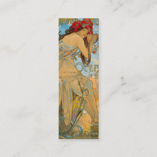 Minitarjeta De Visita Carriage Dealers by Alphonse Mucha (1902) Bookmark