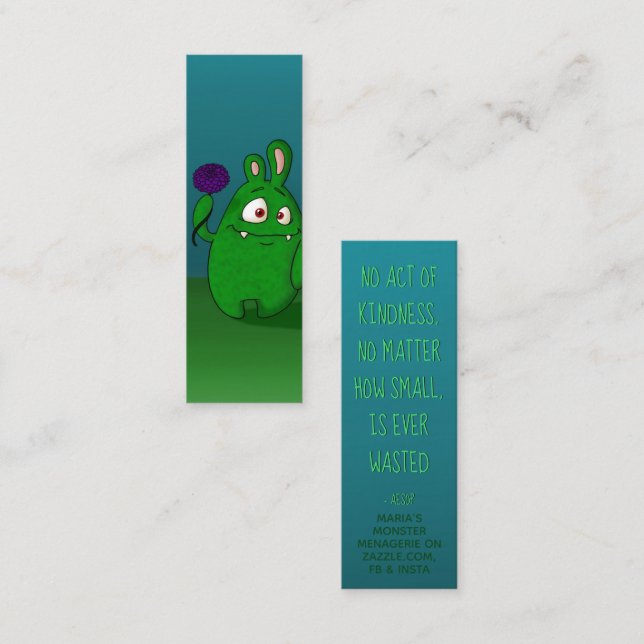 Minitarjeta De Visita Cartas de Dahlia Kindness (Anverso / Reverso)