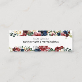 Minitarjeta De Visita Cartas de inserción en el registro de la Marina de