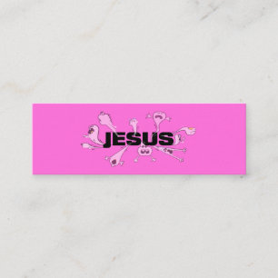 Minitarjeta De Visita Cartas de las Escrituras de Jesús aterradoras