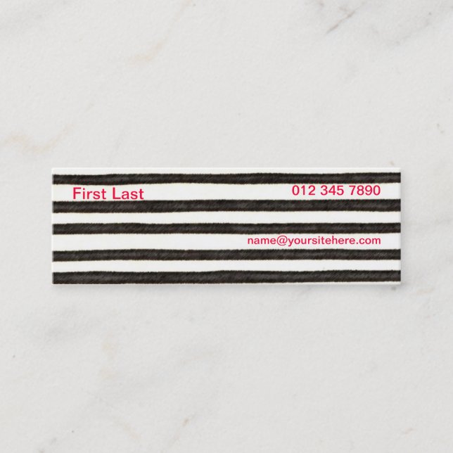 Minitarjeta De Visita cebo (Anverso)