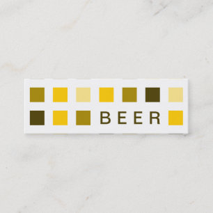 Minitarjeta De Visita CERVEZA (cuadrados de la MOD)