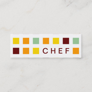 Minitarjeta De Visita CHEF (cuadrados mod)