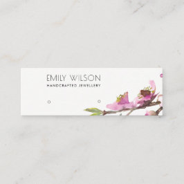 MINITARJETA DE VISITA CHERRY BLOSSOM FLORAL STUD EARRING SHPLAY LOGO