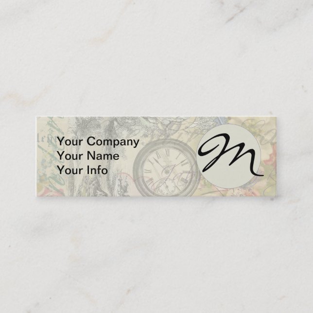 Minitarjeta De Visita Cheshire Cat Alice Wonderland Classic (Anverso)