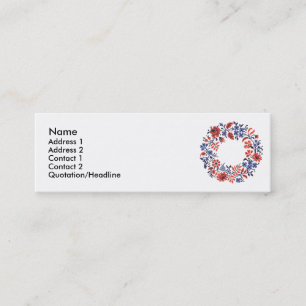 Minitarjeta De Visita Ciclo de flores