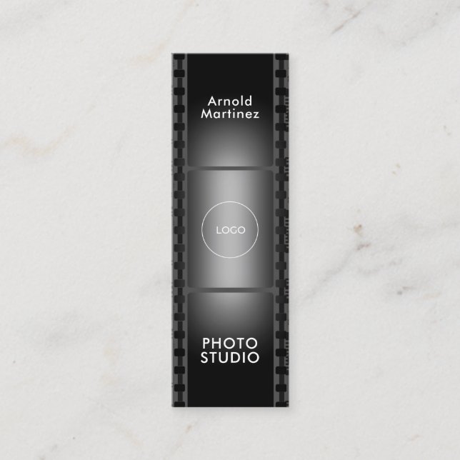 Minitarjeta De Visita Cinta de película vertical  (Anverso)