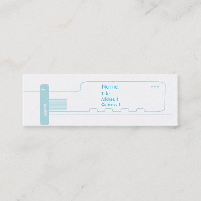 Minitarjeta De Visita Circuito - flaco (Anverso)