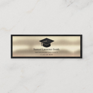 Minitarjeta De Visita Clase de graduación moderna de nombre Insertar or