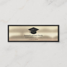 Clase de graduación moderna de nombre Insertar oro