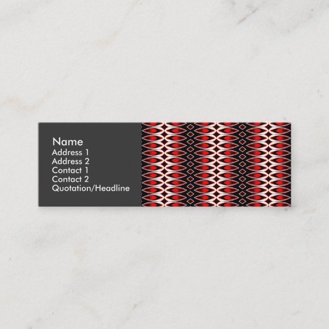 Minitarjeta De Visita Cocina con gas (Anverso)