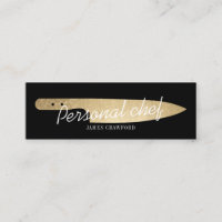 Cocina minimalista con cuchillo de moda de chef pe
