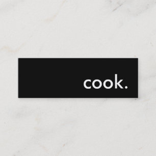 Minitarjeta De Visita cocinar.
