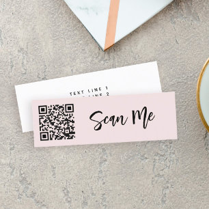 Minitarjeta De Visita Código QR Analizar mi Rubor profesional para peque