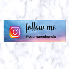 Minitarjeta De Visita Código QR de medios sociales editable