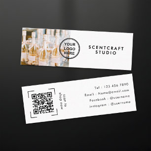 Minitarjeta De Visita Código QR de tienda en línea de comercio electróni