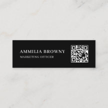 Código QR escaneable negro | Diseño de contacto mo