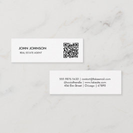 Minitarjeta De Visita Código QR Mini Empresa