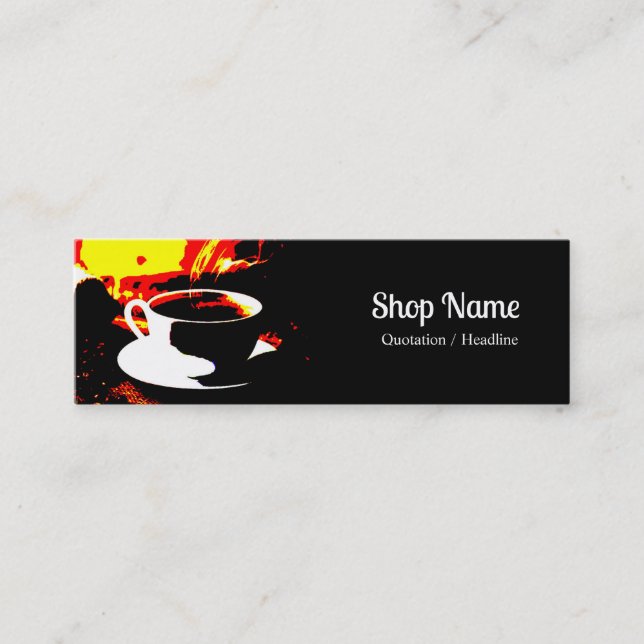 Minitarjeta De Visita Coffee Shop Business Card (Anverso)