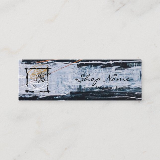 Minitarjeta De Visita Coffee Shop Business Card (Anverso)