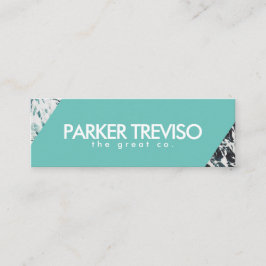 Minitarjeta De Visita Color simple del océano