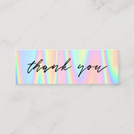 Minitarjeta De Visita colores pastel gracias