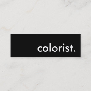 Minitarjeta De Visita colorista.