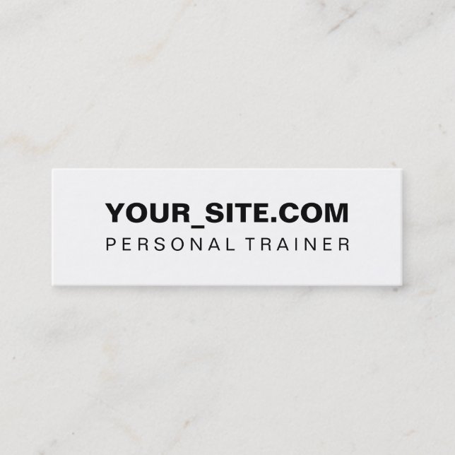 Minitarjeta De Visita Comercialización personal del Web site del (Anverso)