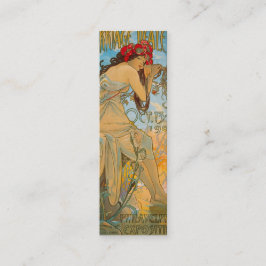 Minitarjeta De Visita Comerciantes de transporte por Alphonse Mucha (190