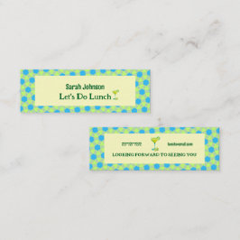 Minitarjeta De Visita Comida mínima