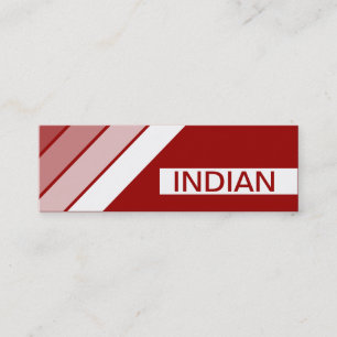Minitarjeta De Visita comida retro INDIA