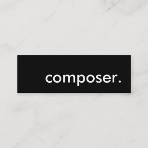 Minitarjeta De Visita compositor