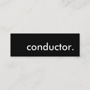 Minitarjeta De Visita conductor.