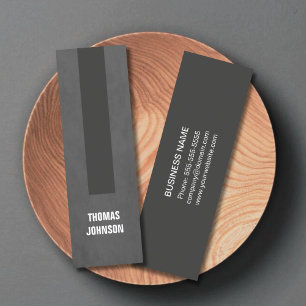 Minitarjeta De Visita Consultor elegante de textura moderna de banda gri