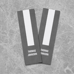 Minitarjeta De Visita Consultor gris de la raya de la textura elegante