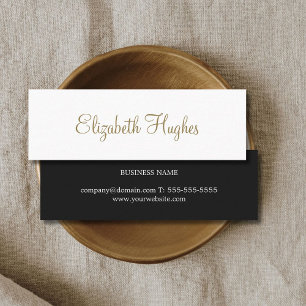 Minitarjeta De Visita Consultor Minimalista elegante de Moda profesional