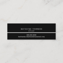 Minitarjeta De Visita contacto de introducción de estilo elegante mínimo