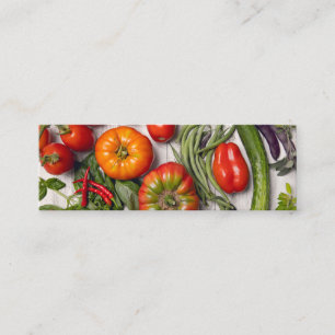 Minitarjeta De Visita Cosecha de verduras y hierbas